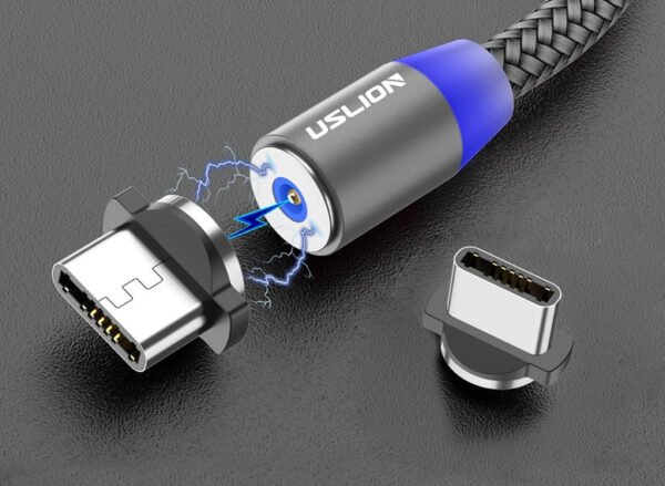 Magnetic USB Fast Charging Micro / Type C Cable - Imagen 4