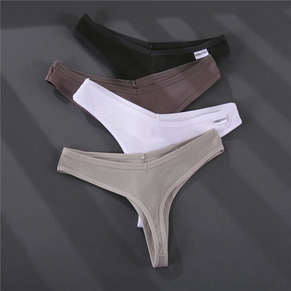 Women's Solid Color Summer G-Strings Set - Imagen 4